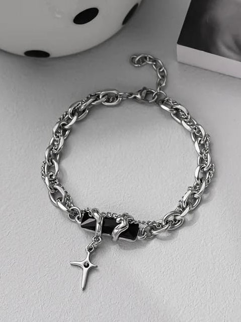 Cross Charm Chain Bracelet