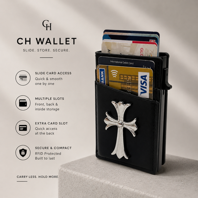 Classic Cross RFID Pop-Up Card Holder Wallet