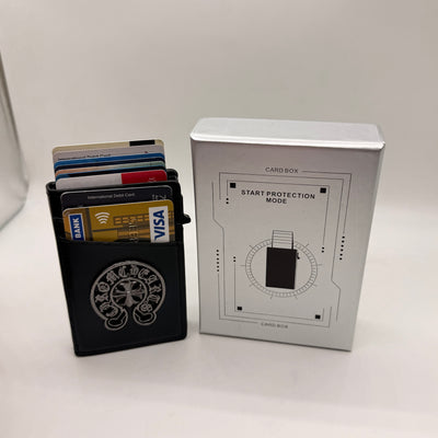 Chrome RFID Pop-Up Card Holder Wallet